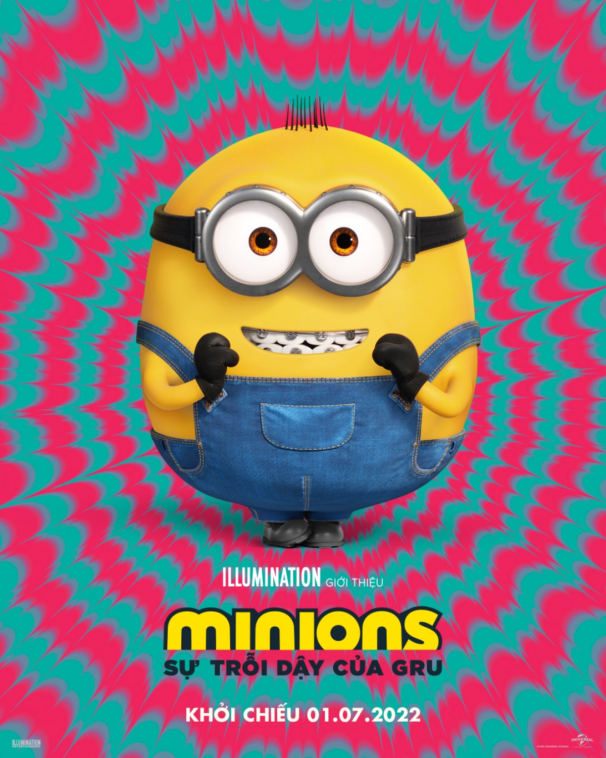 Trong dàn Minions lần này, bên cạnh bộ ba quen thuộc Kevin - Stuart - Bob còn có một nhân vật mới: Otto, một chú Minion 2 mắt với thân hình đẫy đà và đeo niềng răng
