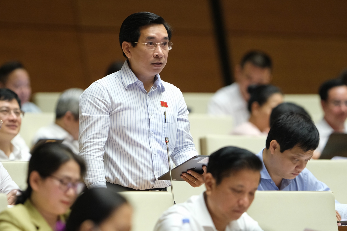 Đại biểu Nguyễn Văn Cảnh (đoàn ĐBQH tỉnh Bình Định) Ảnh: quochoi.vn