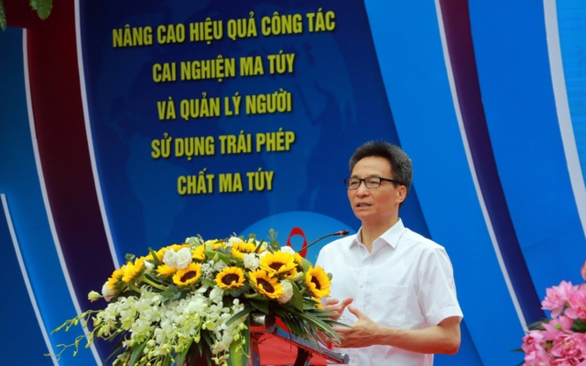 Phó Thủ tướng Vũ Đức Đam phát biểu tại lễ mít tinh
