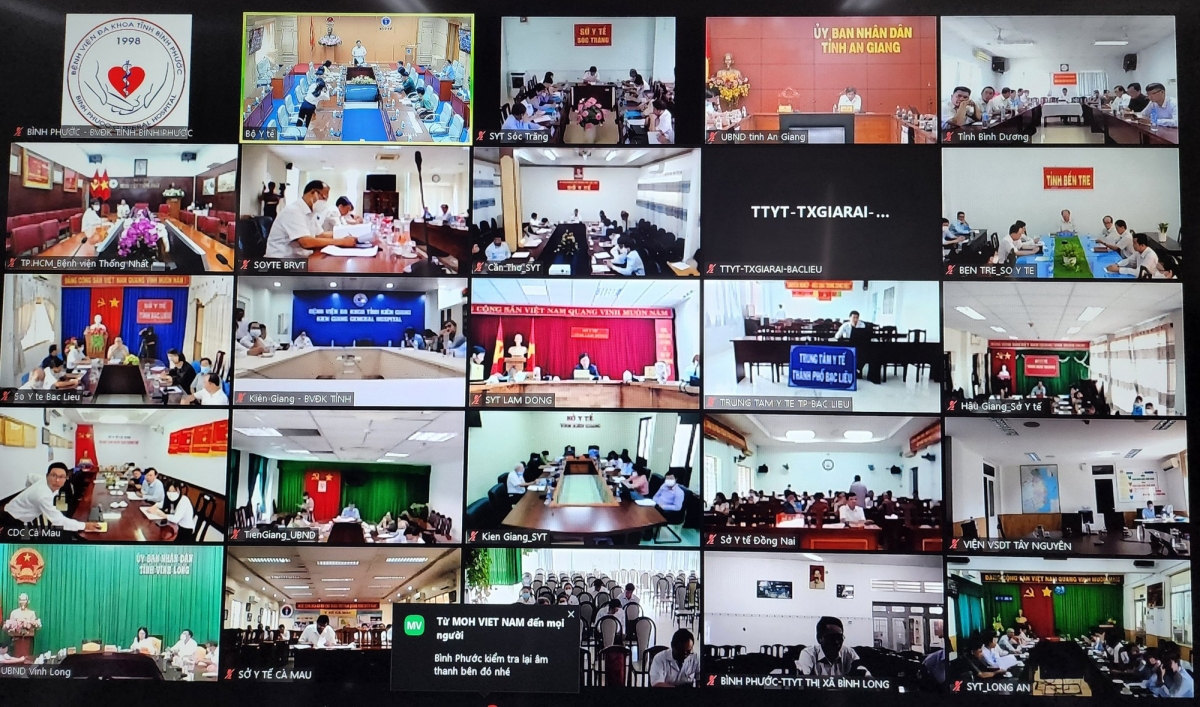 Các đểm cầu dự hội nghị Ảnh: Nhiên Nguyễn