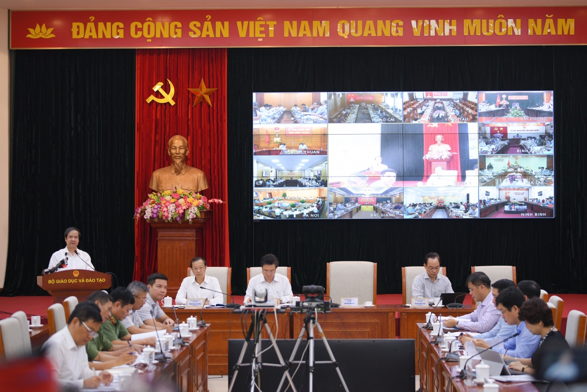 Hội nghị trực tuyến về công tác tổ chức thi tốt nghiệp trung học phổ thông năm 2022