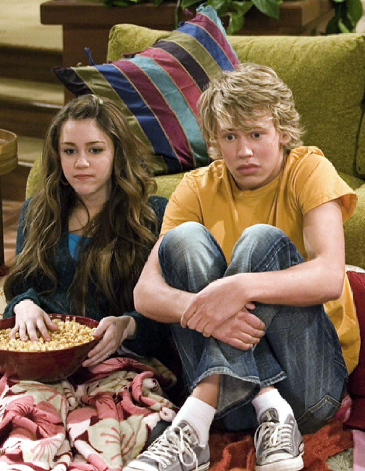 Miley Cyrus và Austin Butler trong Hannah Montana