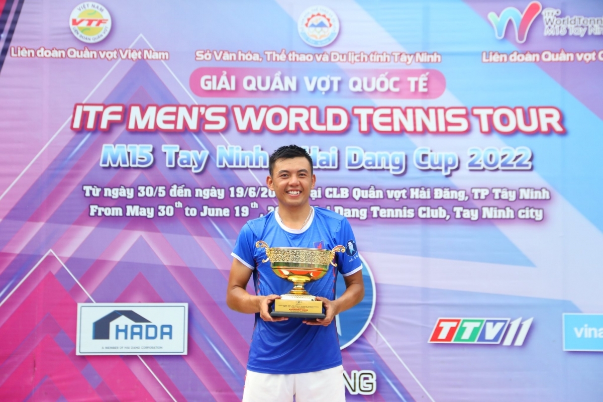 Lý Hoàng Nam thăng tiến mạnh mẽ trên BXH ATP. (Ảnh: Hai Dang Tennis Team).