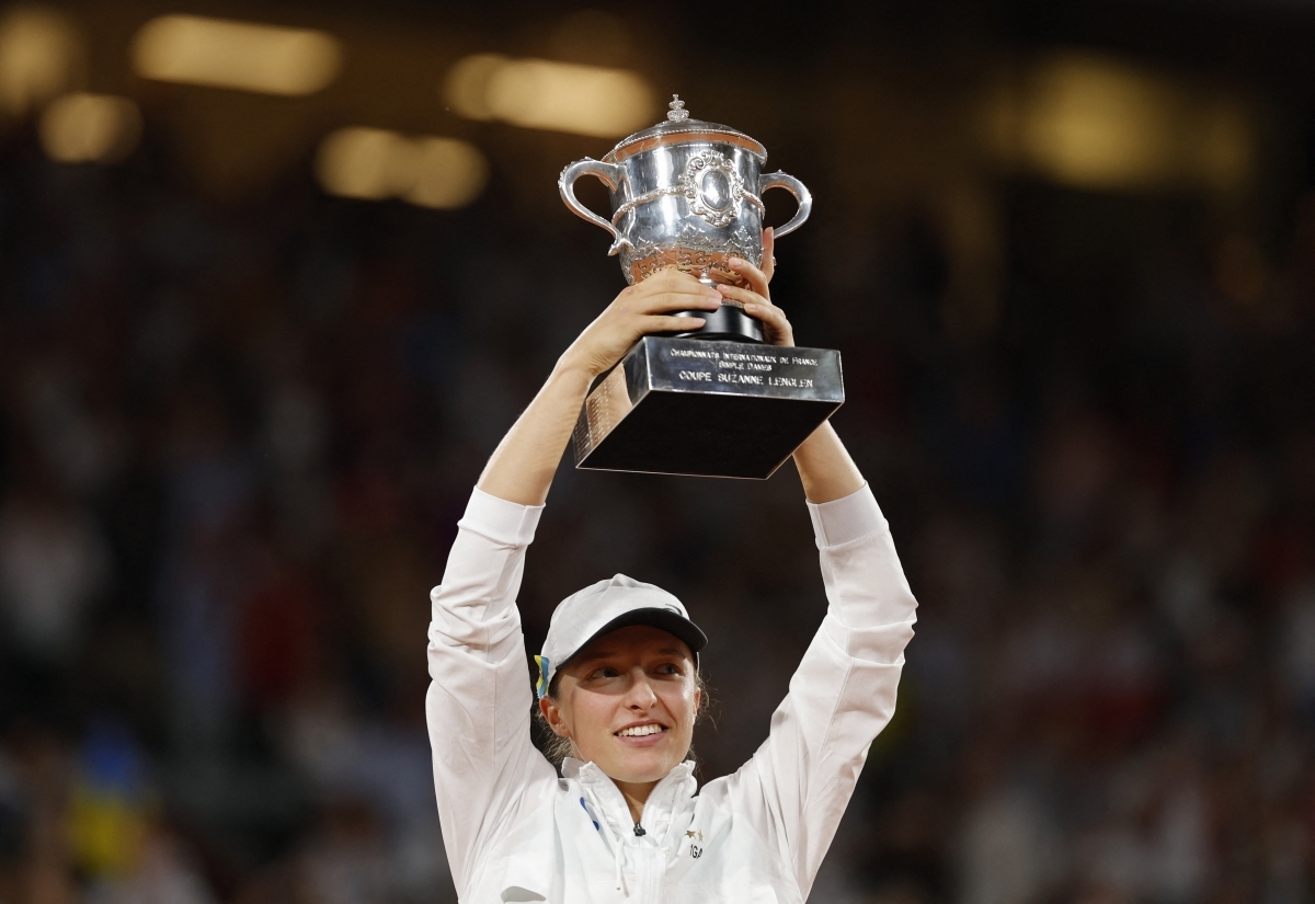 Iga Swiatek vô địch Roland Garros 2022. (Nguồn: AP)