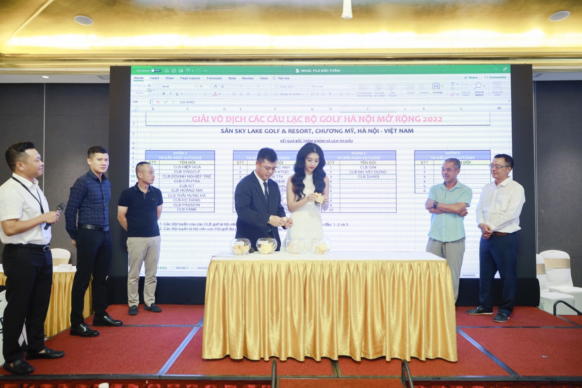 Bốc thăm Giải vô địch các CLB golf Hà Nội mở rộng 2022