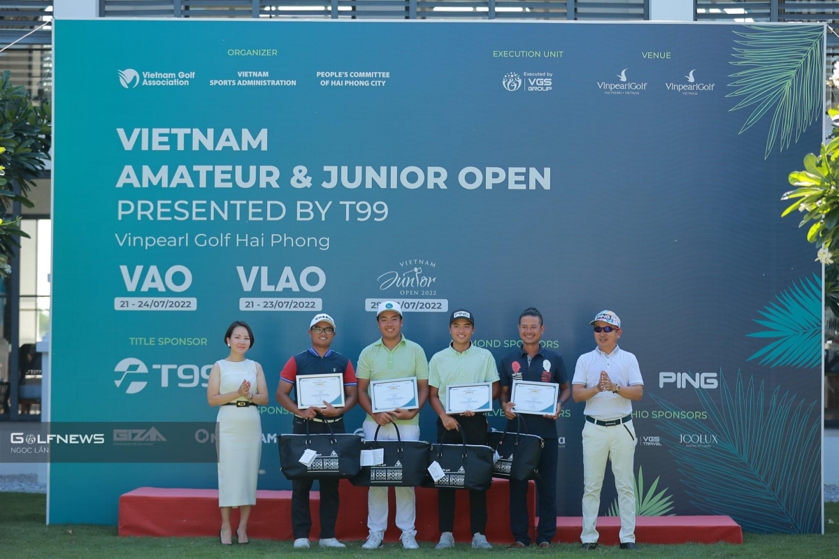 Những golfer trong tốp đầu giải vô địch nghiệp dư Việt Nam mở rộng 2022