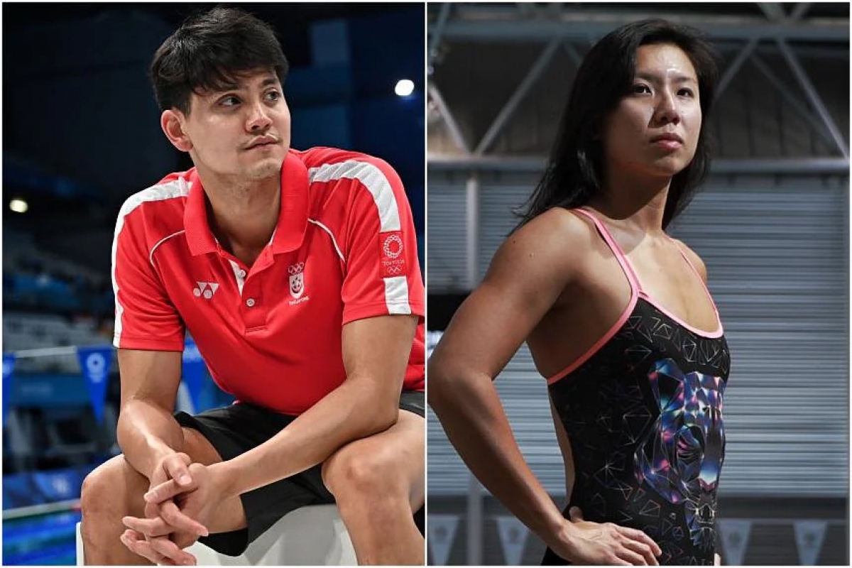 Joseph Schooling và nữ VĐV Amanda Lim