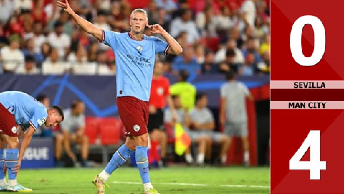 Erling Haaland góp công lớn trong chiến thắng của Man City trước Sevilla (Ảnh: Internet)