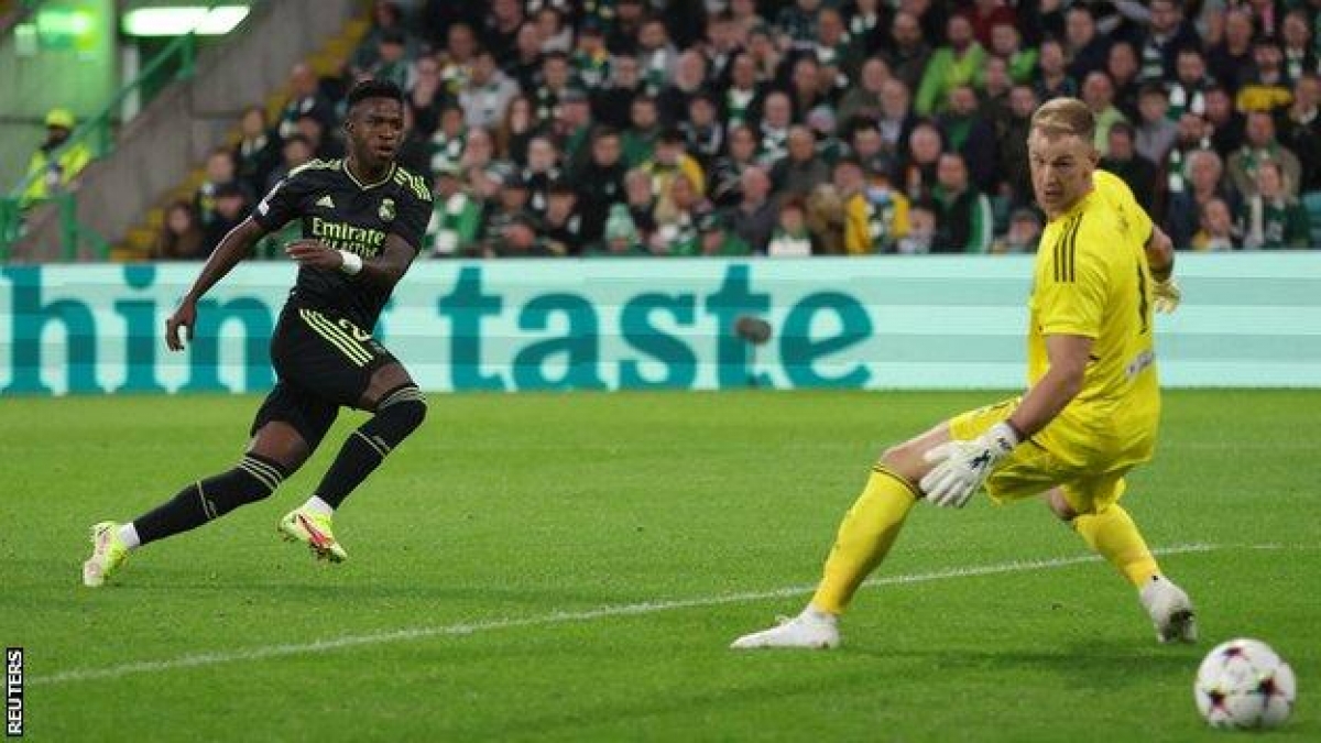 Vinicius Junior khai thông thế bế tắc cho Real (Ảnh: Reuters)