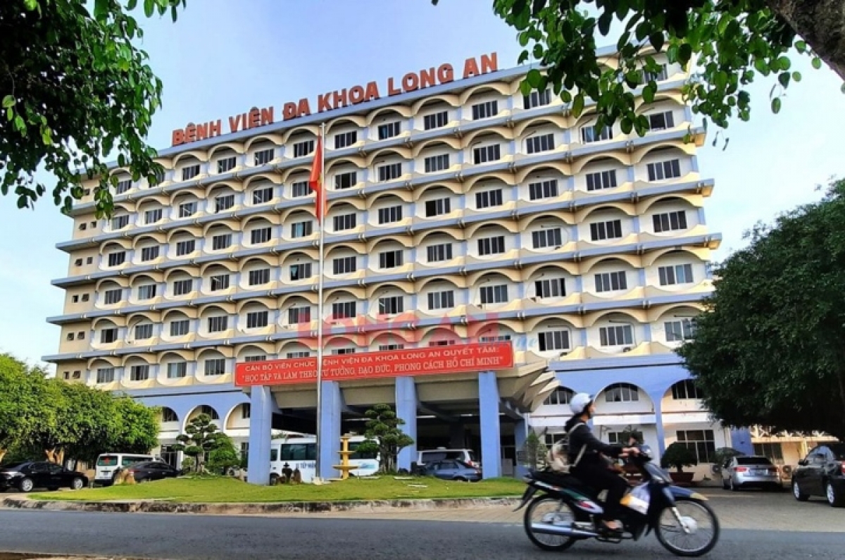 Bệnh viện đa khoa Long An nơi xảy ra vụ truy sát và đập phá nhiều thiết bị y tế