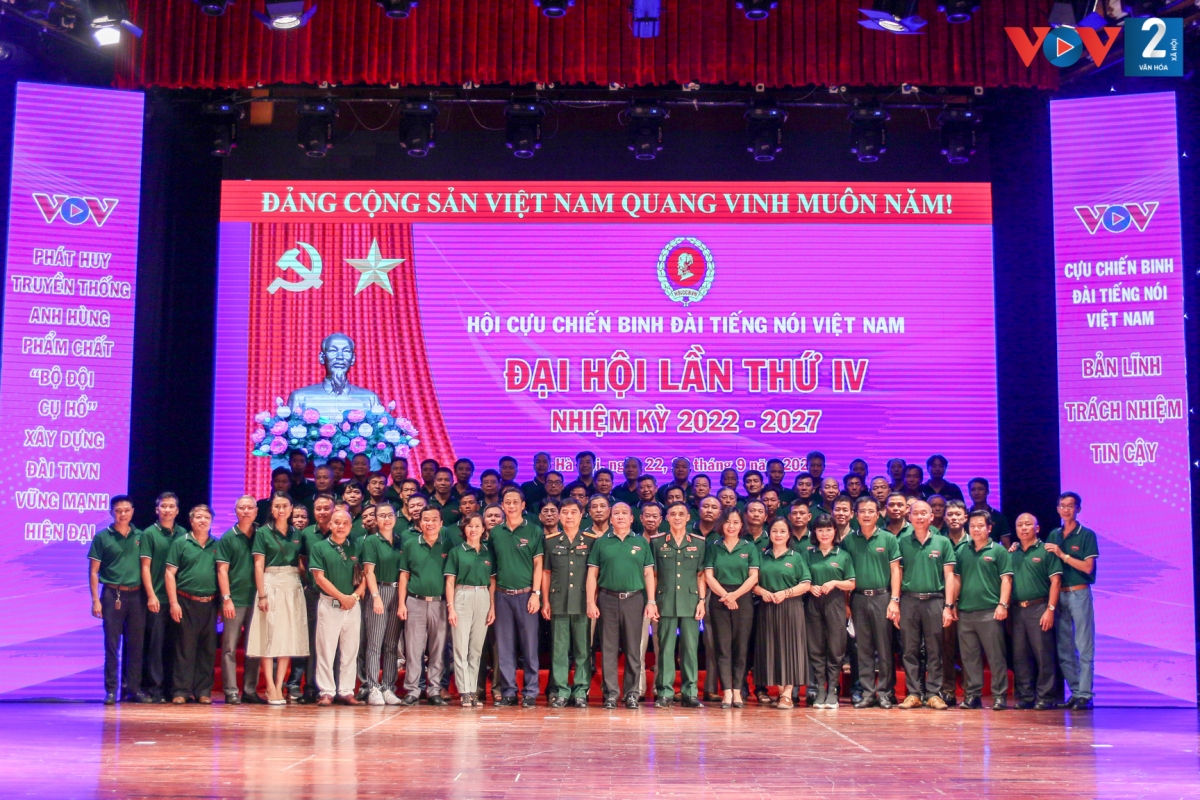 Các đại biểu về tham dự Đai hội Hội Cựu chiến binh VOV, lần thứ IV, nhiệm kỳ 2022 - 2027