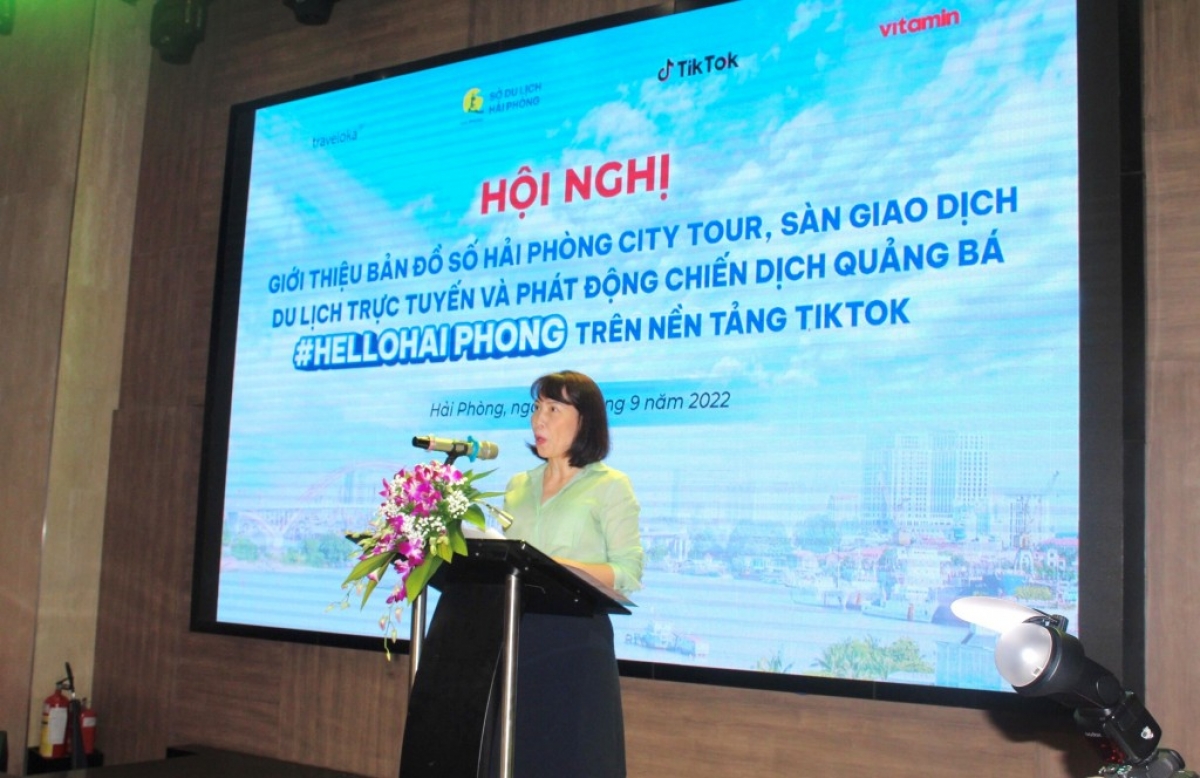 Bà Nguyễn Thị Thương Huyền - Giám đốc Sở Du lịch Hải Phòng. Ảnh BTC