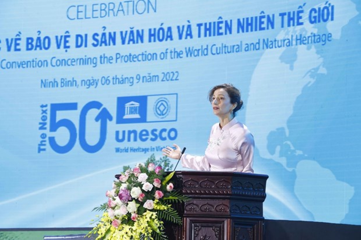 Lễ kỷ niệm cùng sự kiện đón tiếp Tổng Giám đốc UNESCO Audrey Azoulay thể hiện vai trò, đóng góp và trách nhiệm của Việt Nam với cộng đồng quốc tế