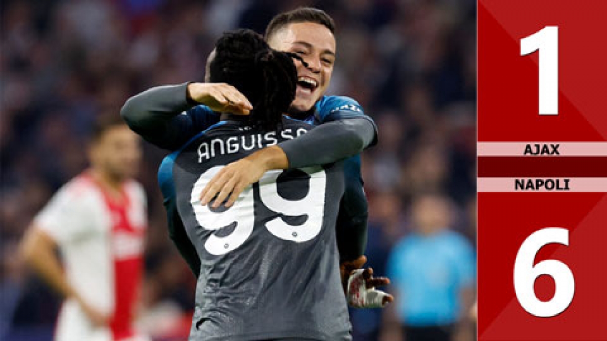 Napoli thắng tưng bừng trước Ajax ngay tại sân Johan Cruijff Arena (Ảnh: Internet)