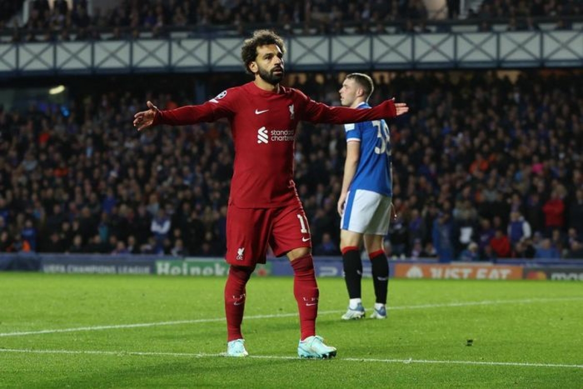 Mohamed Salah lập hat-trick chỉ trong vòng 5 phút (Ảnh: Internet)