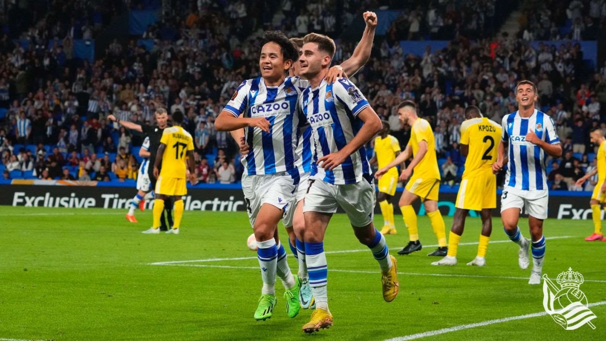 Real Sociedad thắng đậm Sheriff trên sân nhà Reale Seguros (Ảnh: Internet)