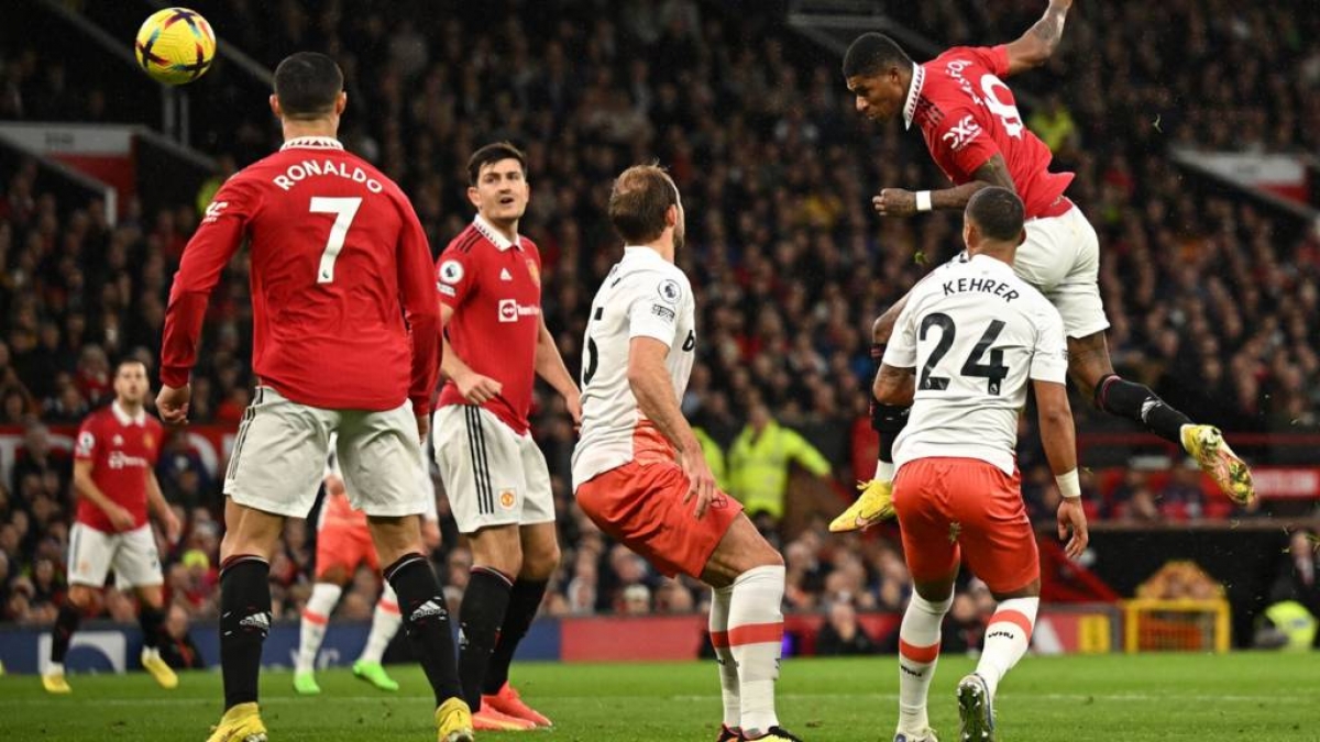 MU thắng nhọc West Ham bằng pha làm bàn duy nhất của Marcus Rashford (Ảnh: Internet)