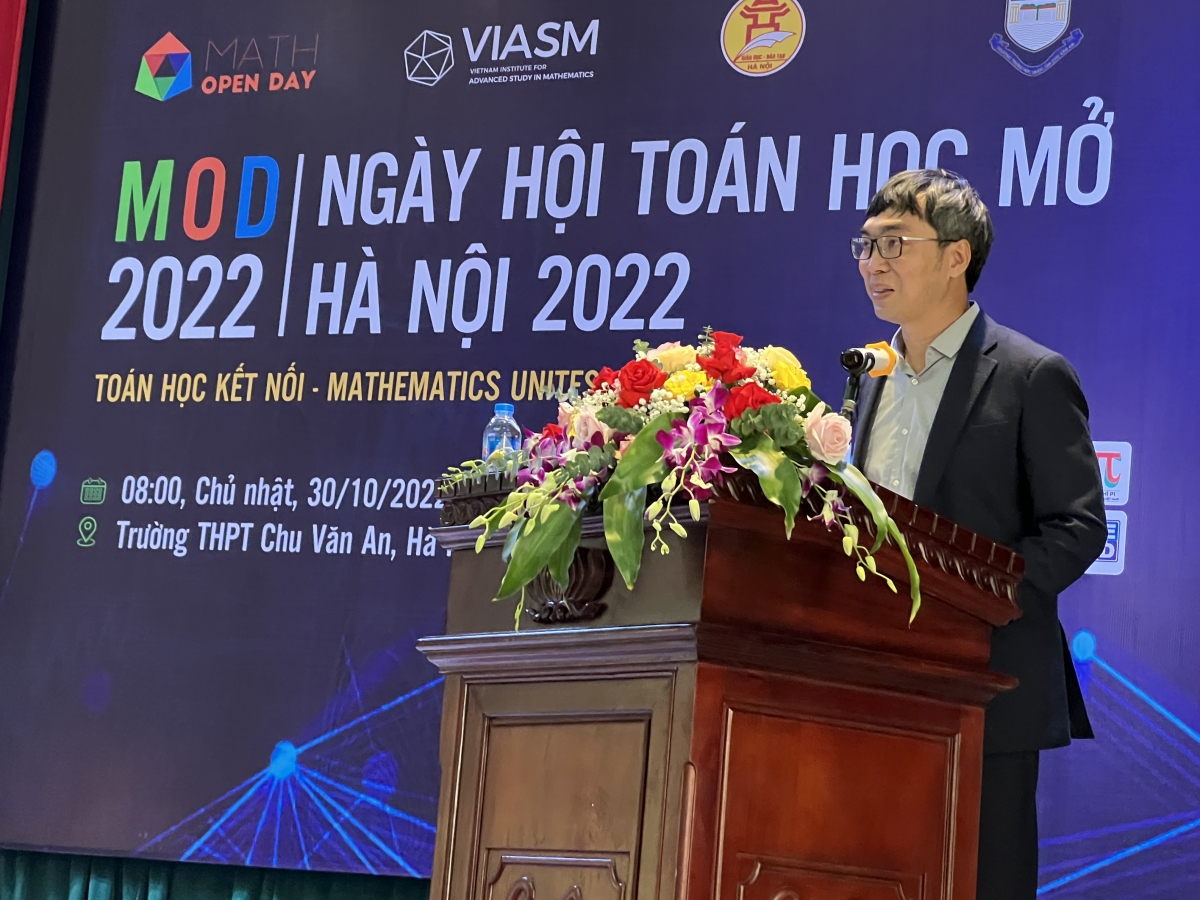 PGSTS Lê Minh Hà Giám đốc điều hành Viện NCCC về Toán phát biểu