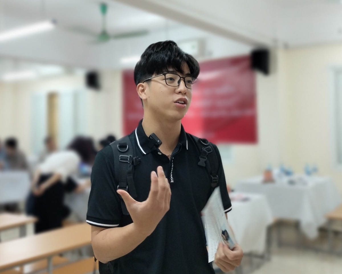 Hoàng Đức Trung, sinh viên năm 3 ngành Khoa học dữ liệu, Trường Đại học Khoa học Tự nhiên (ĐHQG Hà Nội)