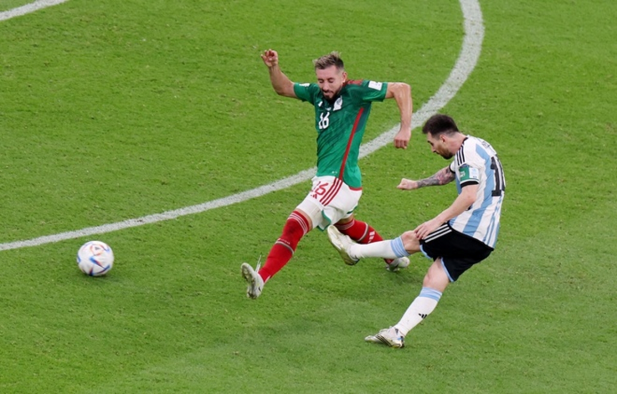 Lionel Messi có bàn thắng thứ 8 qua các kỳ World Cup (Ảnh: Internet)