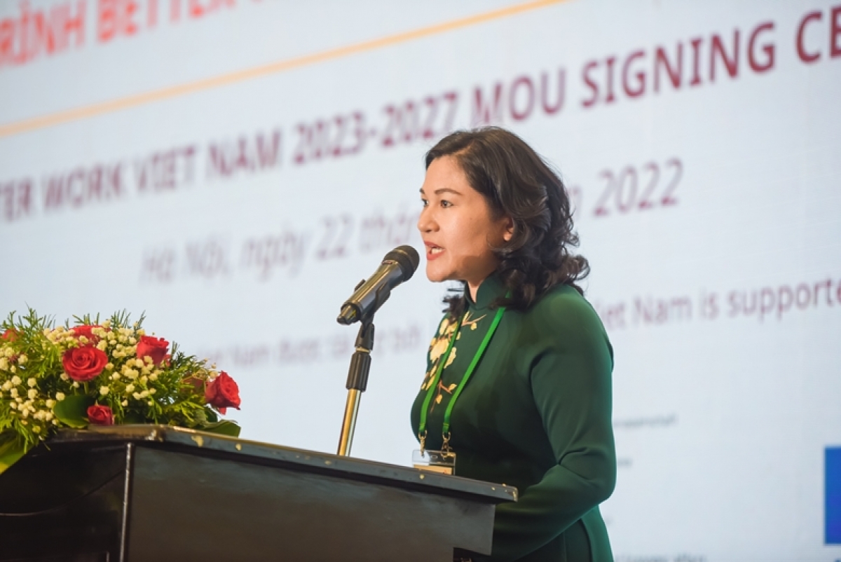 Thứ trưởng Bộ Lao động - Thương binh và Xã hội Nguyễn Thị Hà.