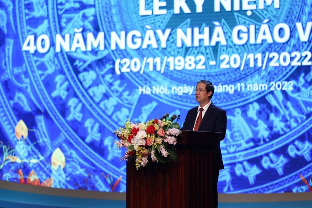 Bộ trưởng Giáo dục và Đào tạo Nguyễn Kim Sơn nói: "Nhà giáo là tài sản, vốn quý báu nhất của Ngành để thực hiện sứ mệnh cao cả"