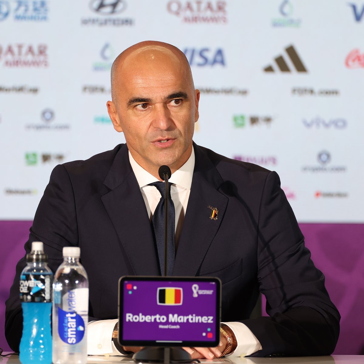 HLV Roberto Martinez chia tay đội tuyển Bỉ (Ảnh: Internet)