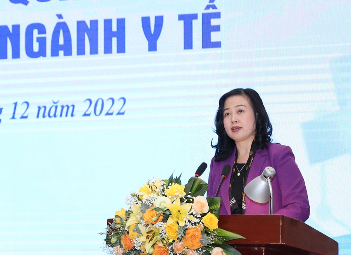 Bộ trưởng Bộ Y tế Đào Hồng Lan phát biểu tại Hội thảo
