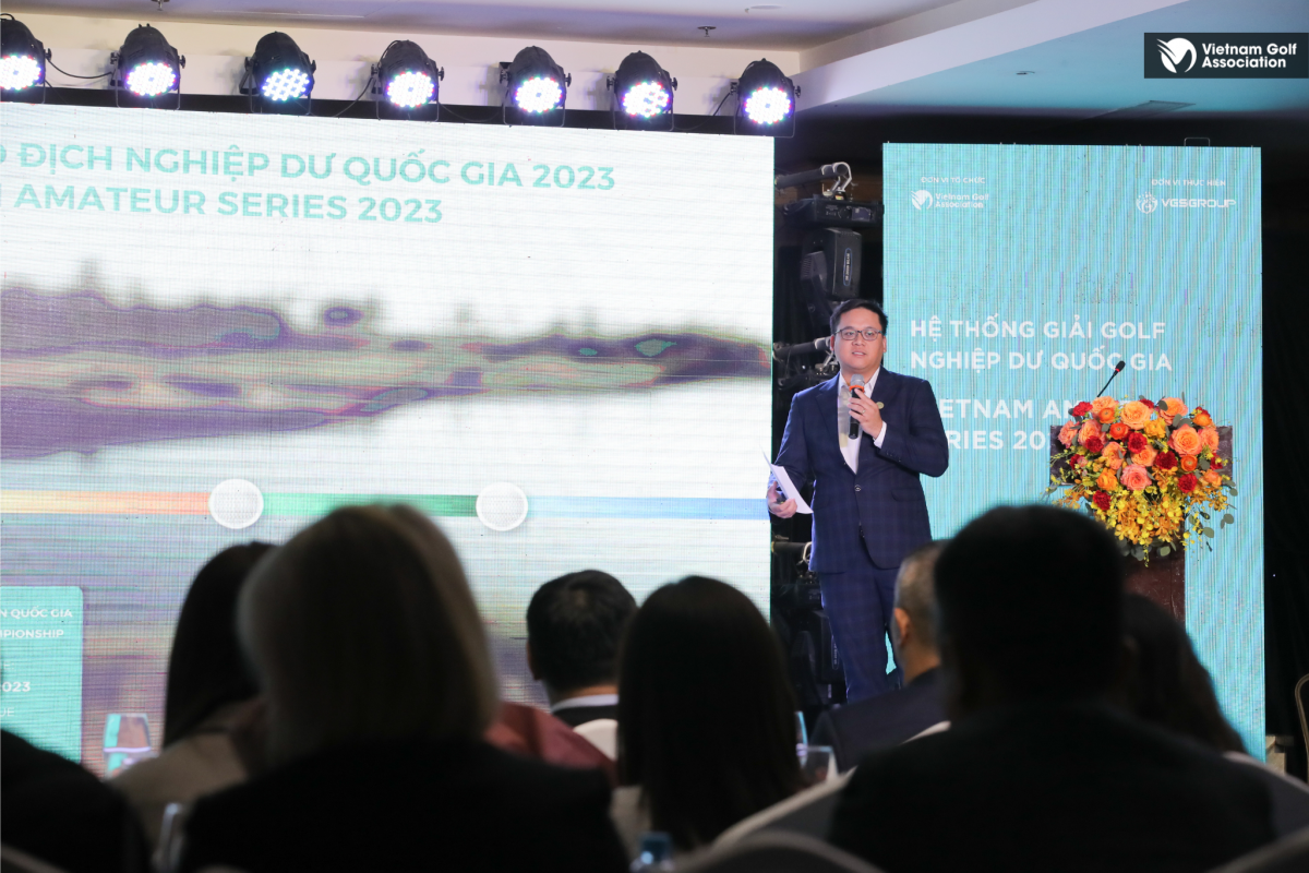 Phó TTK Vũ Nguyên giới thiệu về hệ thống giải nghiệp dư quốc gia 2023