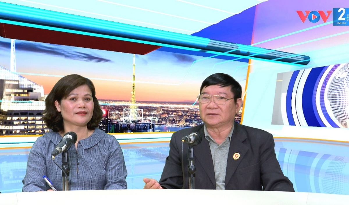 Ông Lê Như Tiến tại phòng thu VOV2 ngày 27/12/2022