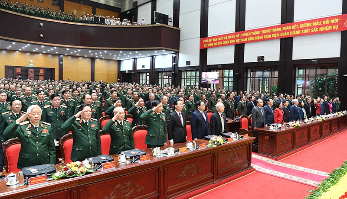 Các đại biểu tham dự Đại hội Hội CCBVN lần thứ VII