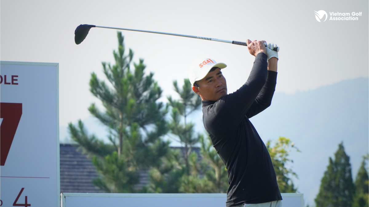 Doãn Văn Định - golfer duy nhất đạt điểm âm sau ngày thi đấu đầu tiên