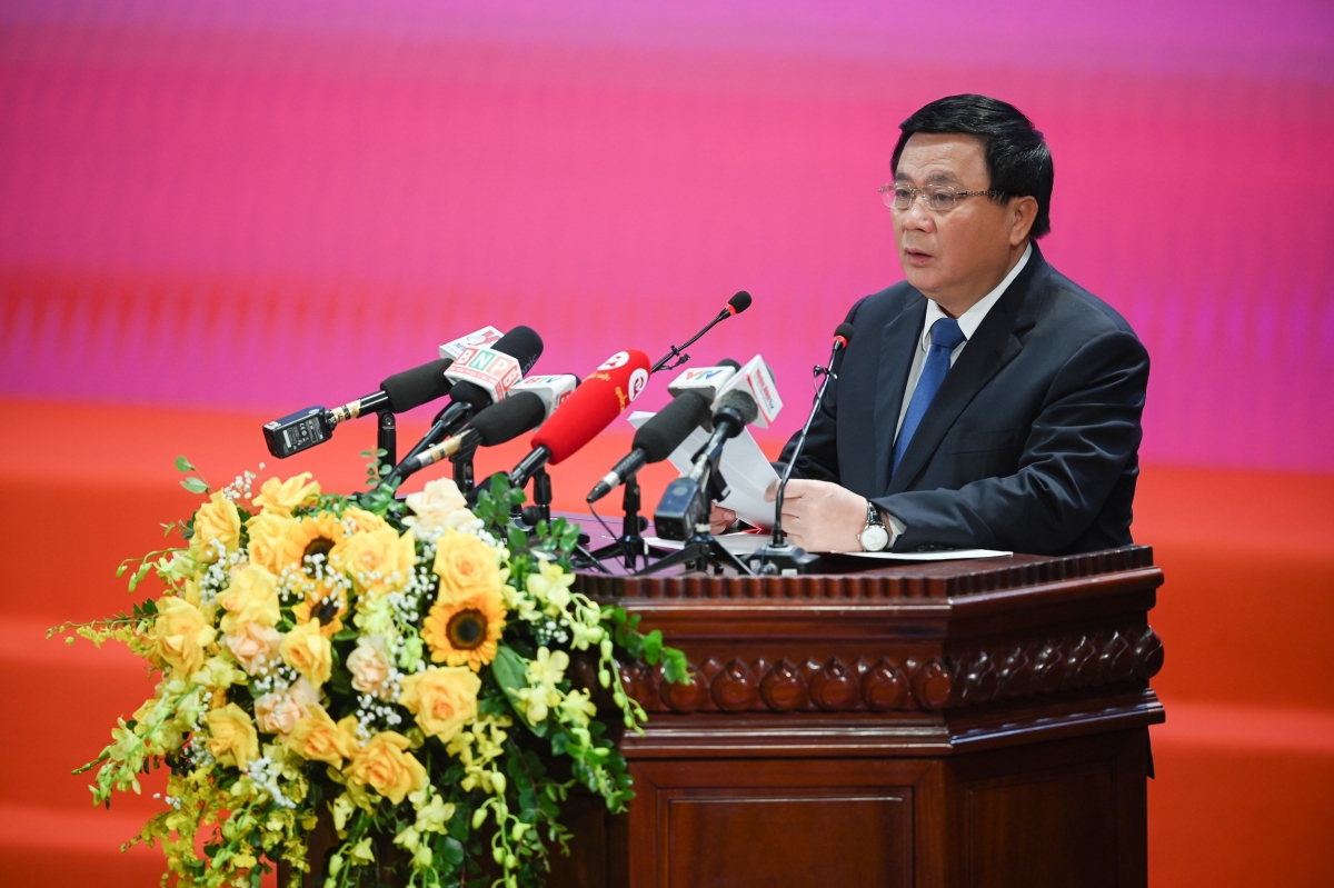 Ông Nguyễn Xuân Thắng, Ủy viên Bộ Chính trị, Chủ tịch Hội đồng Lý luận Trung ương, Giám đốc Học viện Chính trị quốc gia Hồ Chí Minh . Ảnh: Văn phòng Quốc hội.