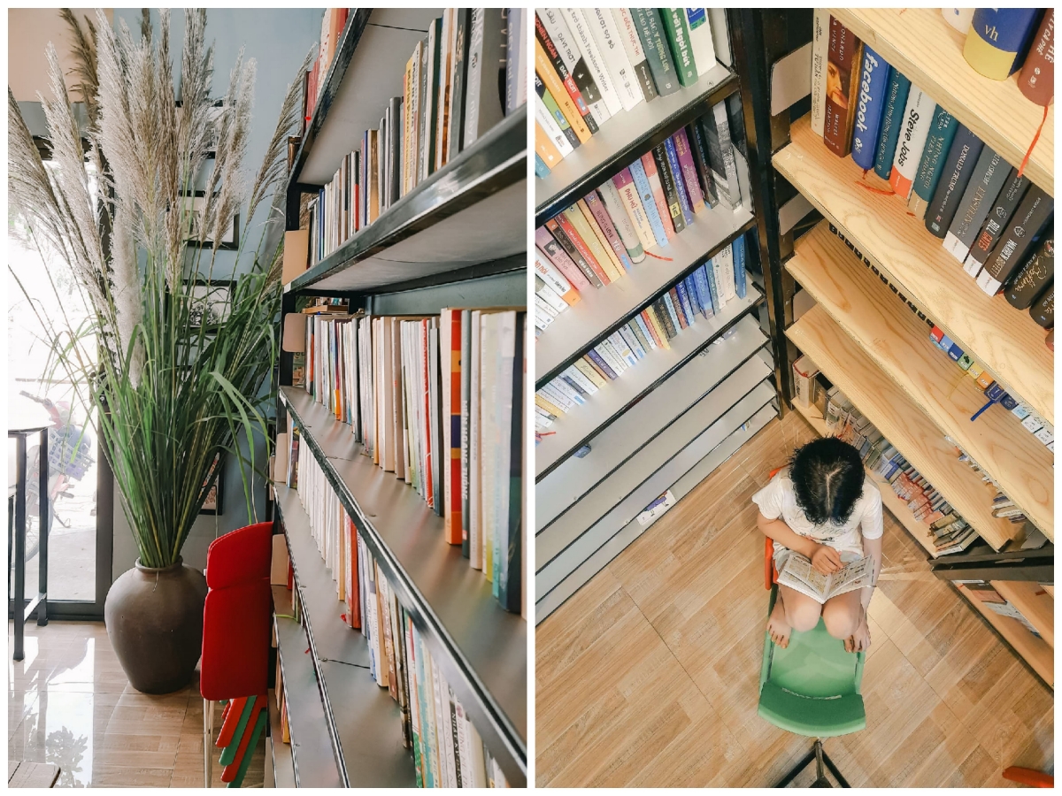 Tiệm sách Vũ quán được thiết kế bắt mắt, sạch đẹp