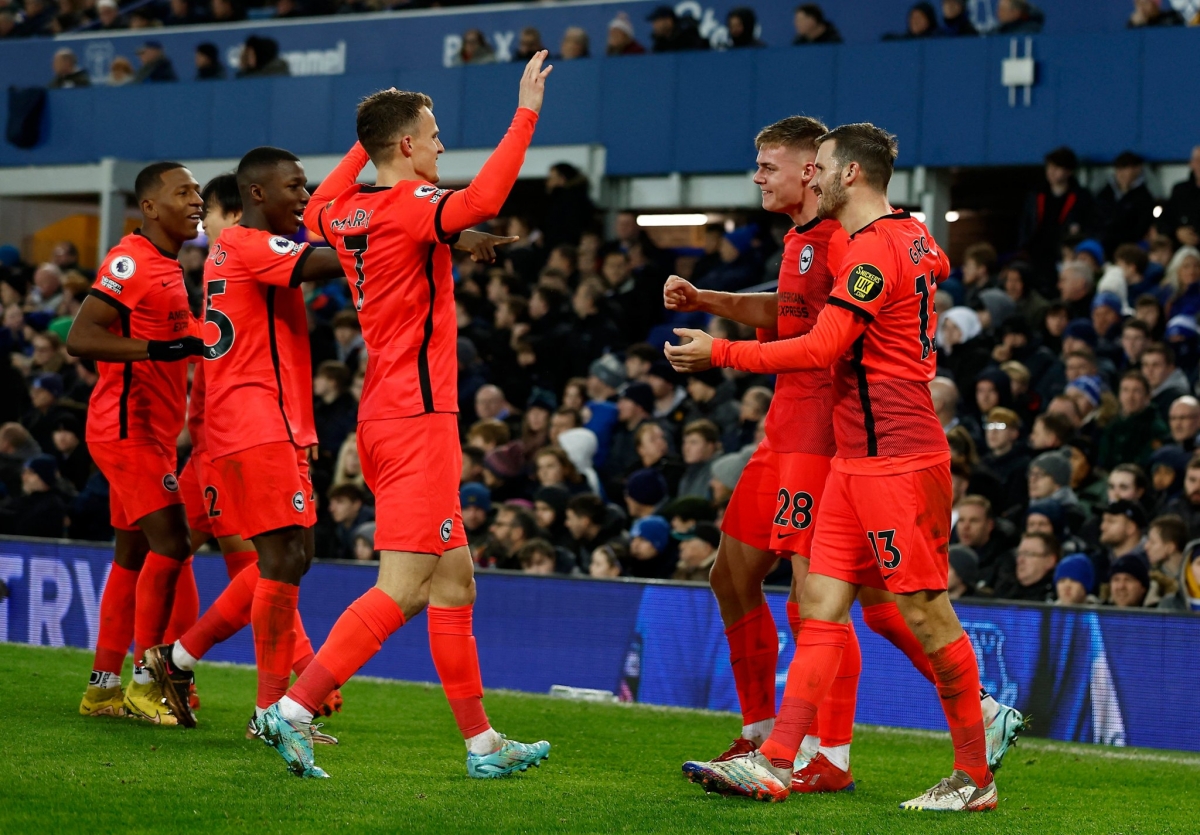 Brighton thắng giòn giã trên sân của Everton (Ảnh: Internet)