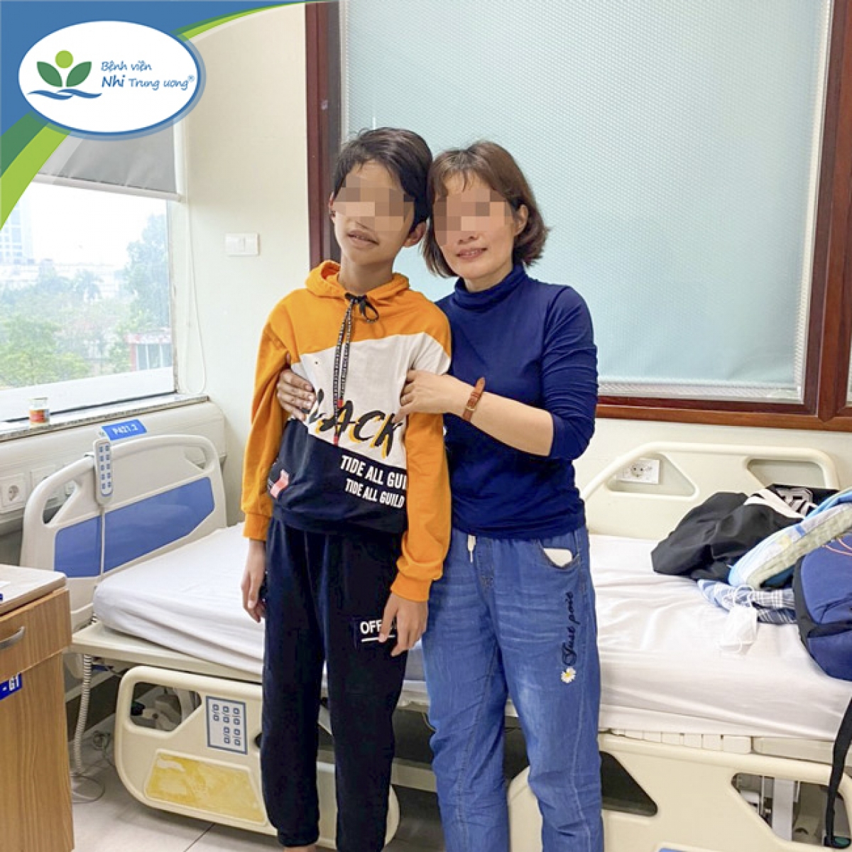 Hiện tại, tình trạng của bệnh nhi ổn định và không có di chứng nào về tinh thần, vận động