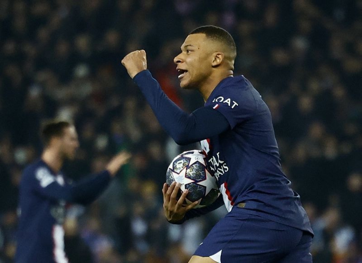 Mbappe có hai lần ăn mừng hụt (Ảnh: Internet)