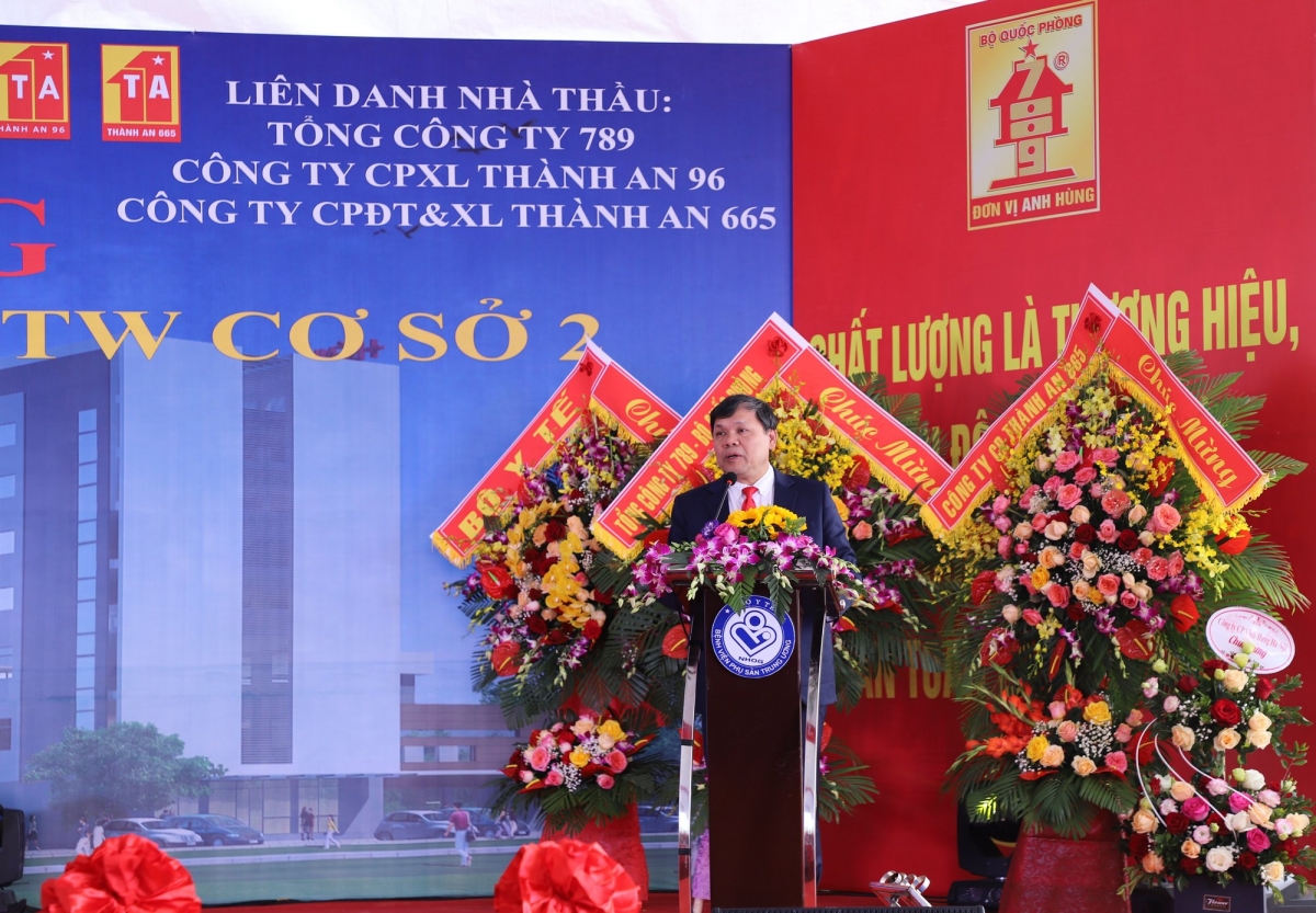 Giám đốc Bệnh viện Phụ sản Trung ương Trần Danh Cường phát biểu