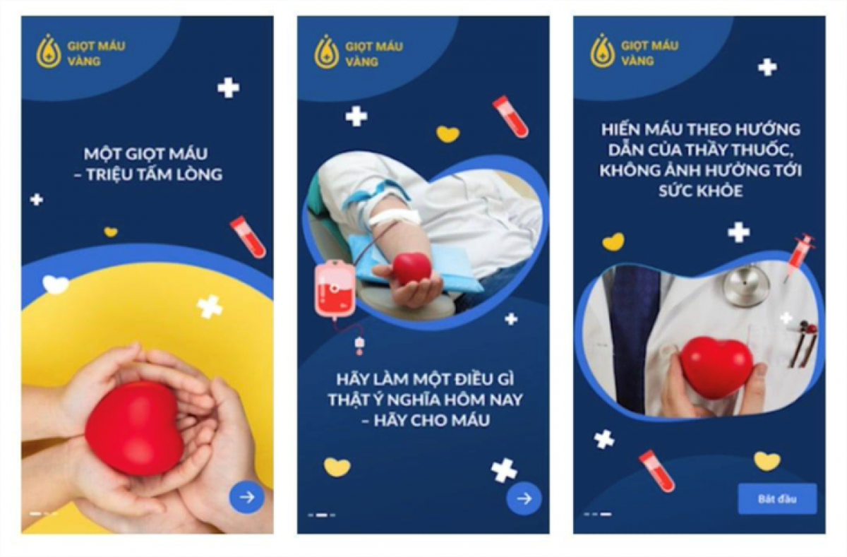 Hình ảnh ứng dụng "Giọt máu vàng"