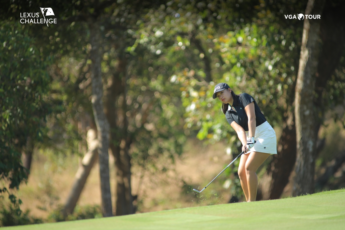 ĐKVĐ Thảo My là golfer nữ đạt điểm âm duy nhất ở vòng 1 Lexus Challenge 2023