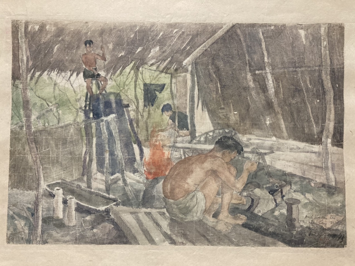 Dao găm rèn cho du kích | 1945 | Nguyễn Hiêm.