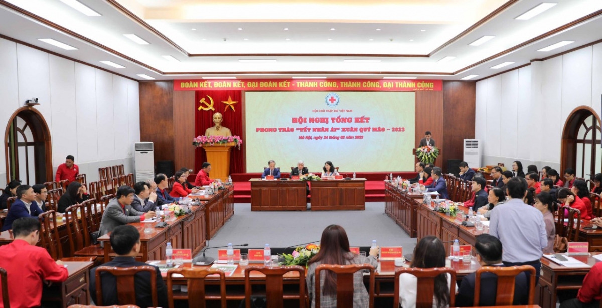 Toàn cảnh Hội nghị tổng kết "Tết Nhân ái" 2023