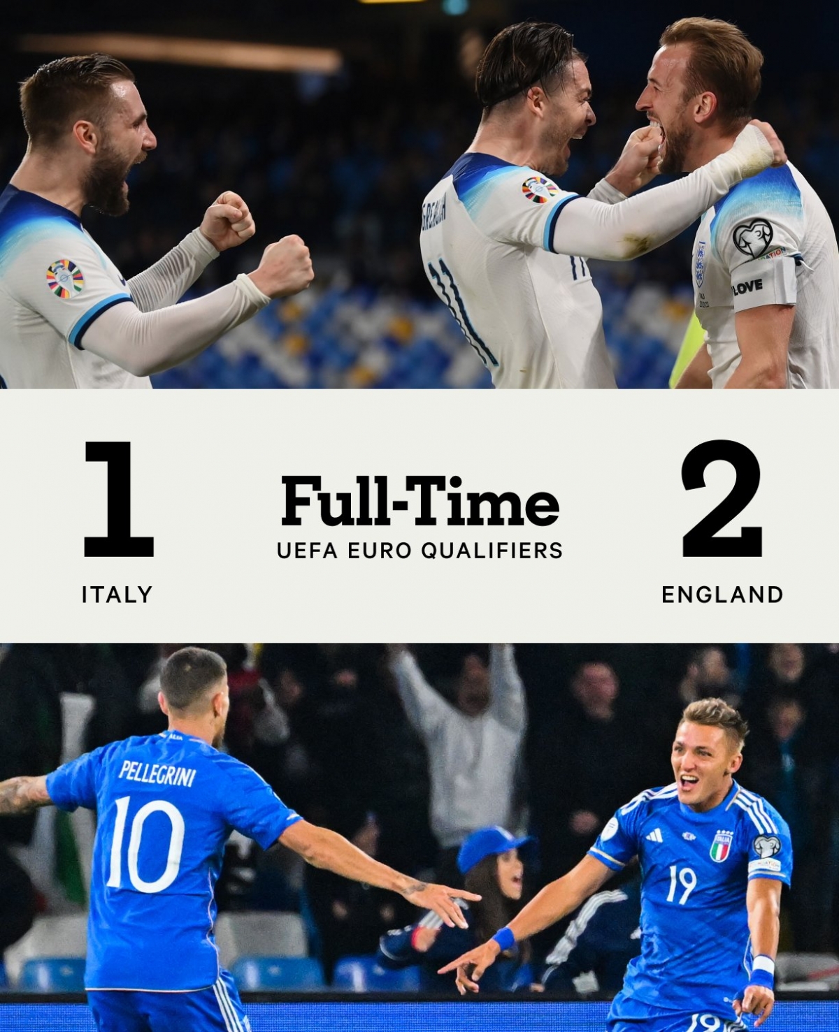 Italia thua Anh ngay trên sân nhà Diego Armando Maradona