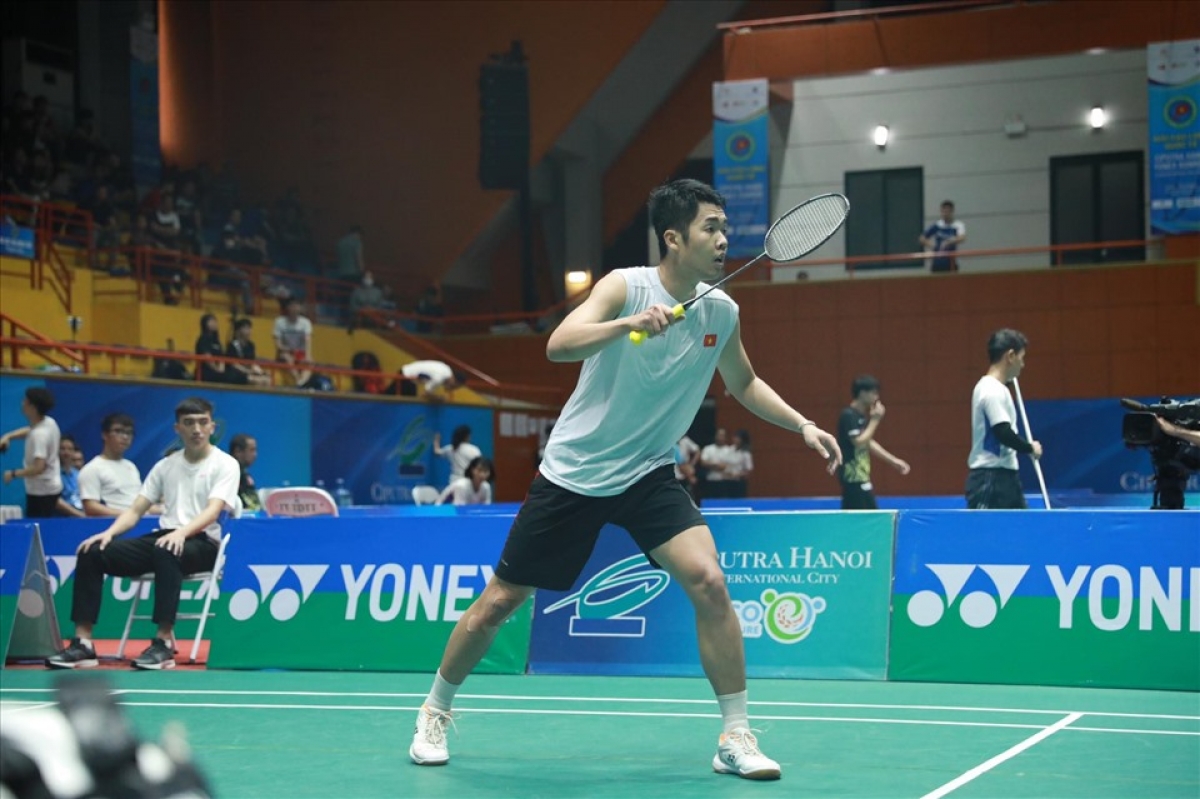 Tay vợt Lê Đức Phát Ảnh: Minh Phong