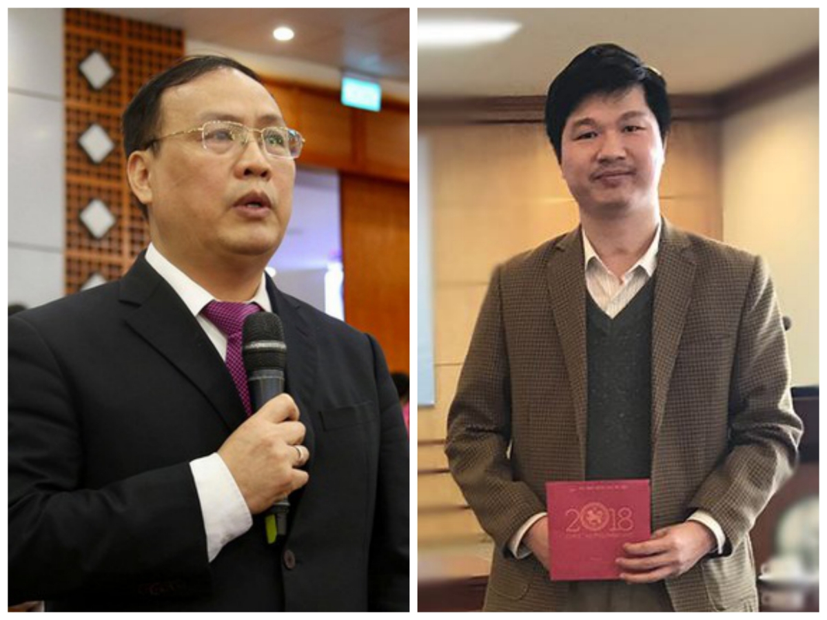 GS.TSKH Nguyễn Đình Đức và PGS.TS Lê Hoàng Sơn (ĐHQG Hà Nội)