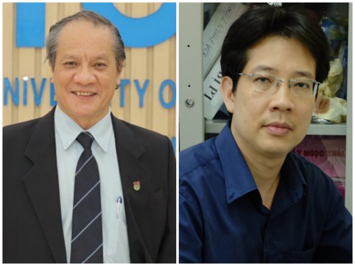 GS.TS Phạm Hùng Việt và PGS.TS Từ Bình Minh, Đại học Khoa học Tự nhiên (ĐHQG Hà Nội)