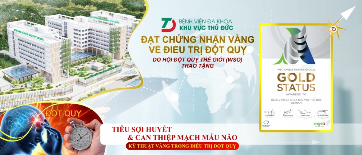Bệnh viện đã vinh dự được Hội Đột quỵ Thế giới (WSO) trao tặng "Chứng nhận vàng" trong điều trị đột quỵ.