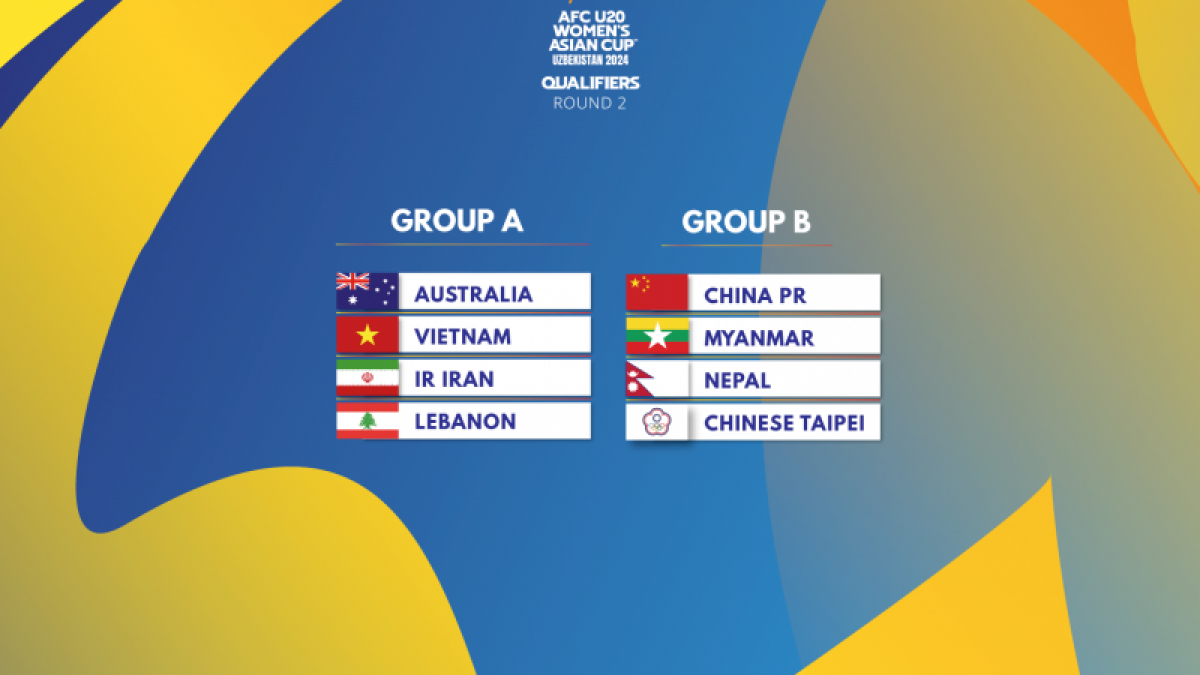 Kết quả bốc thăm Vòng loại thứ 2 giải Vô địch U20 nữ châu Á 2024