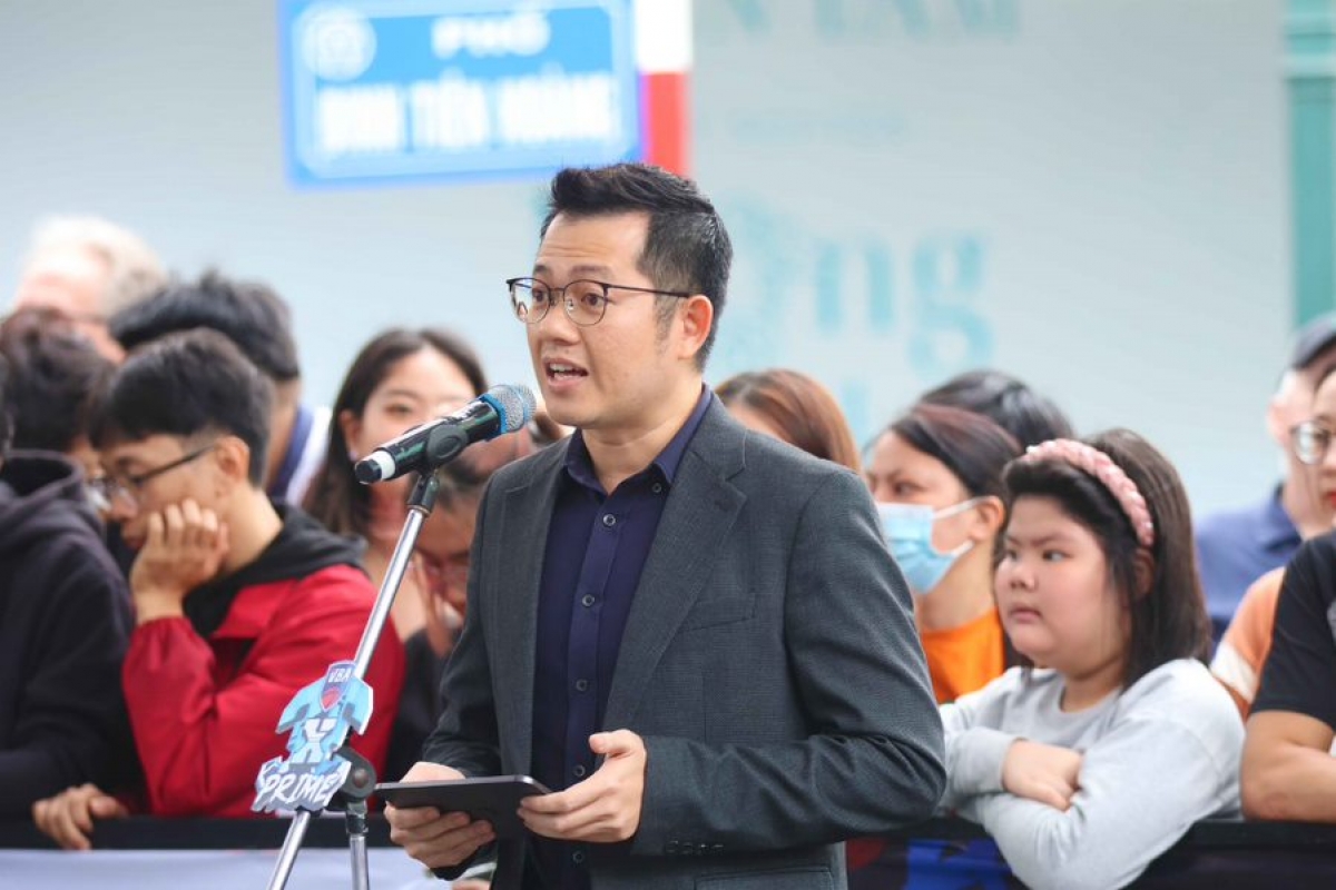 Ông Trần Chu Sa - Giám đốc điều hành VBA phát biểu tại Lễ khai mạc