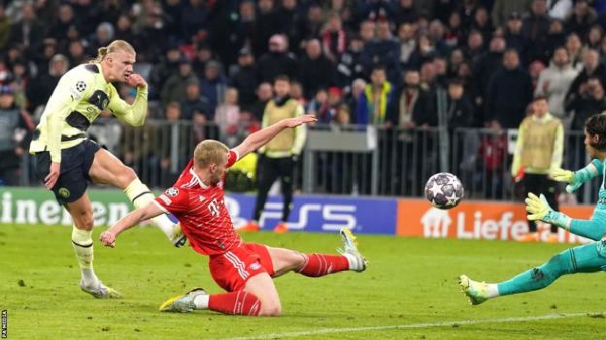 Erling Haaland ghi bàn vào phút 57